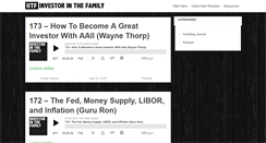 Desktop Screenshot of investorinthefamily.com